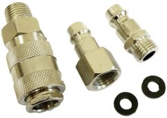 CONECTOR RÁPIDO CONECTOR NEUMÁTICO MACHO Y HEMBRA JUEGO ROSCA 1/4'