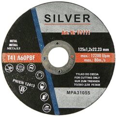 DISCO 125x1,2 mm PARA CORTE ACERO METAL, PLANO