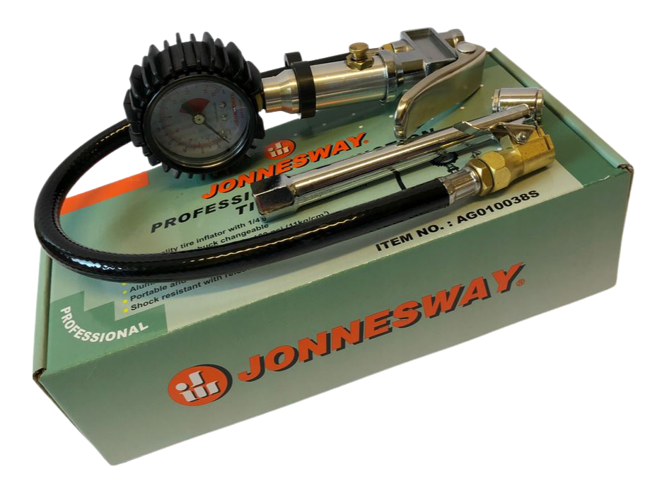 Pistola de inflado de neumáticos con extensión TIR 0-15 Bar Jonnesway - Imagen 5