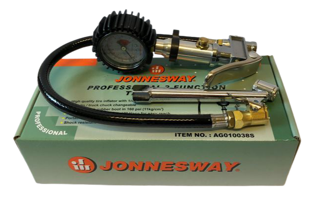Pistola de inflado de neumáticos con extensión TIR 0-15 Bar Jonnesway - Imagen 4