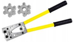 Máquina prensadora para casquillos de cable de 6-50 mm, 8 toneladas, matriz HEX