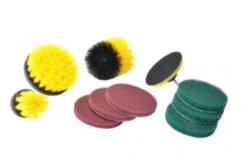 CEPILLOS, ALMOHADILLAS DE LIMPIEZA PARA TALADRO, 10 ELEMENTOS.