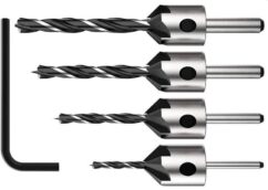 Brocas para madera con avellanador juego brocas 3-6mm 5uds
