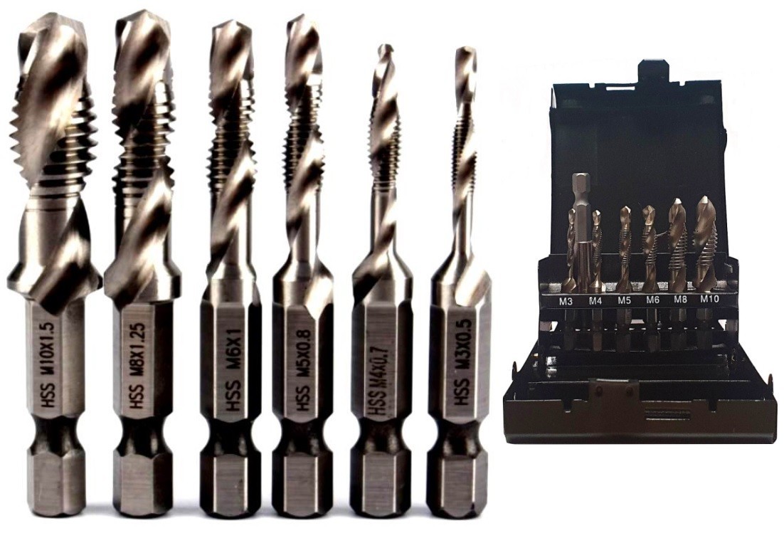 BROCAS HSS ROSCADORES M3-M10 7 ELEMENTOS. MALEFICIO - Imagen 3