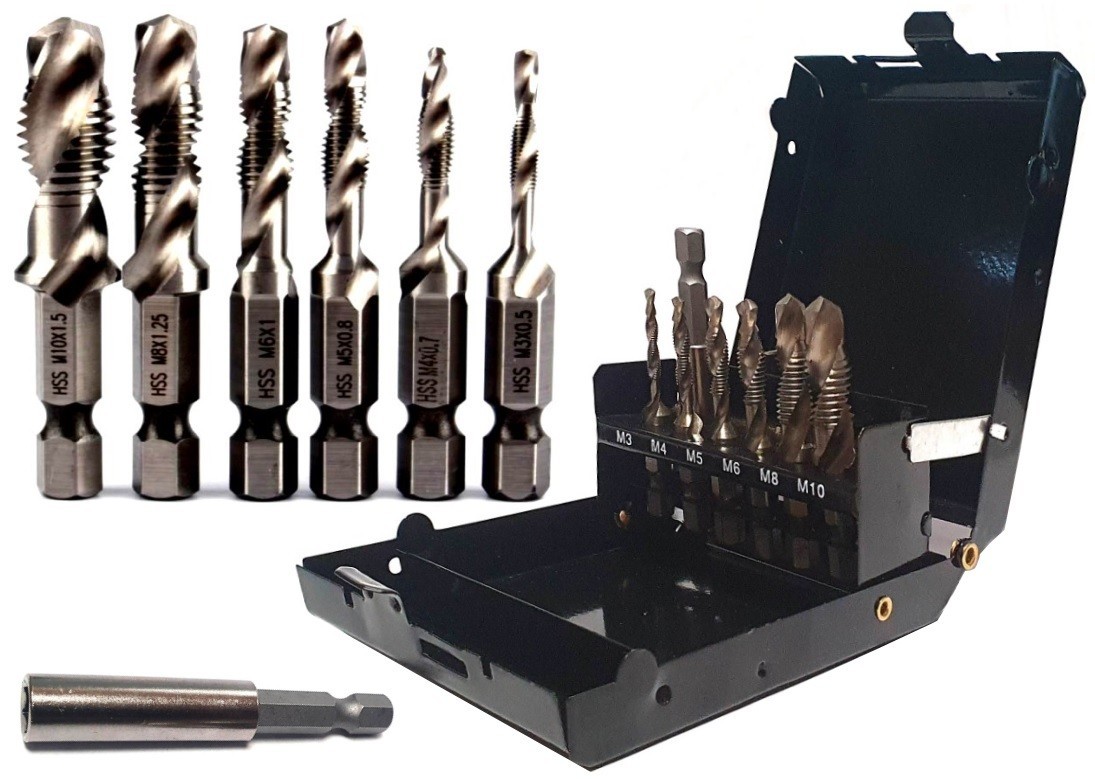 BROCAS HSS ROSCADORES M3-M10 7 ELEMENTOS. MALEFICIO