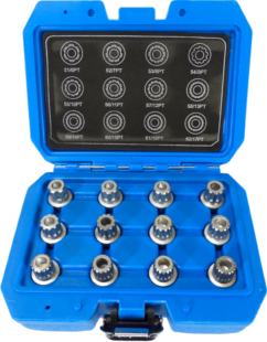 JUEGO DE TORNILLOS DE RUEDA LLAVES DE SEGURIDAD 12 ELEMENTOS VW AUDI