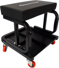 TABURETE, ASIENTO, TABURETE DE MONTADOR CON RUEDAS