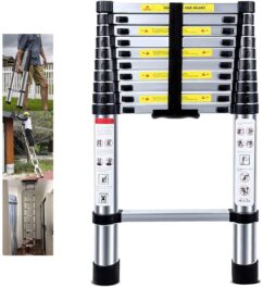 ESCALERA TELESCÓPICA 4,4m 15 ALFOMBRAS EXTENSIBLE 150kg