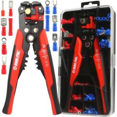 JUEGO DE PELADORES DE AISLAMIENTO DE CABLES ENGARZADORES DE CONECTORES 10-22 AWG