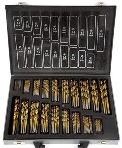 Brocas para metal bañadas en titanio 1-10mm 170 uds. juego de taladro