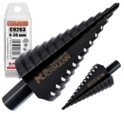 Broca escalonada cónica para metal 4-39 mm HSS TYTAN