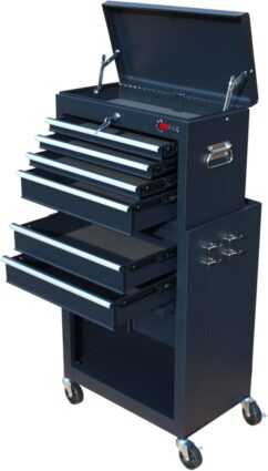 CARRO DE TALLER - ARMARIO PARA HERRAMIENTAS - 6 CAJONES CON SUPERIOR