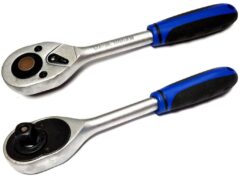TRINQUETE 1/2' 24 DIENTES 250MM FUERTE CR-V PLATA