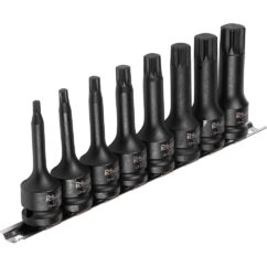 LLAVES DE IMPACTO SPLINE XZN M5-M18 1/2' 8 ELEMENTOS. CR-MO PROFI