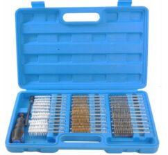 JUEGO DE CEPILLOS PARA LIMPIEZA DE ASIENTOS DE INYECTORES 38 piezas