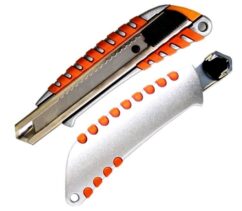 CUCHILLO PAPEL PINTADO DE ALUMINIO CUCHILLO 18MM RECUBIERTO DE GOMA MACIZA