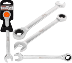 LLAVE COMBINADA CON TRINQUETE, PULIDA 8MM, 72 DIENTES