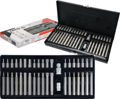 JUEGO DE PUNTAS ESTRIADAS TORX IMBUS DE 40 PIEZAS. YATO YT-0400