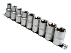 VASOS TORX-E 1/2'' E10-E24 9 UD. SOBRE BANDA PLATA