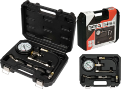KIT MANÓMETRO DE PRESIÓN DE COMPRESIÓN. ADAPTADORES YATO 5 EL.