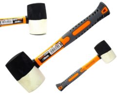 Martillo de goma FIBRA DE VIDRIO BLANCO Y NEGRO 665g 60mm