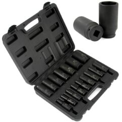 Vasos CR-V largos 8-32 mm llaves de vaso 1/2' juego 16 uds. BJC