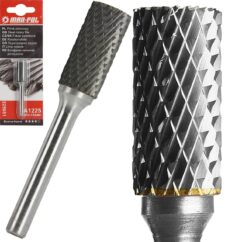 Fresa Lima rotativa para metal, acero A1225, tungsteno cilíndrico de 6 mm