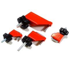 ABRAZADERAS PARA MANGUERAS DE FRENO FLEXIBLES DE GOMA 4PCS 3/8' 1/2' 1' 1-3/4'