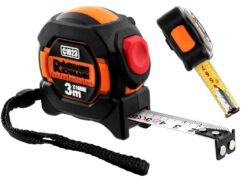Cinta métrica enrollable 3mx16mm 1ª clase, 2 caras, AUTO-STOP, PROFI