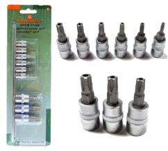 TORX PLUS 5 HOJAS CON AGUJERO SET 9 uds. JONNESWAY