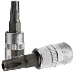 LLAVE TORX TORX TS25 DE 5 LADOS CON ORIFICIO 1/4' JONNESWAY