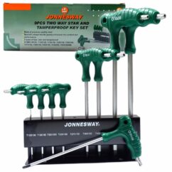 JUEGO DE 9 LLAVES ANGULARES TORX CON ESTANTE Jonnesway