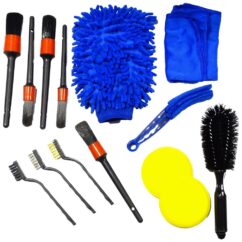 Set de limpieza para coches Detailing, cepillos, cepillos, accesorios, 15 uds.