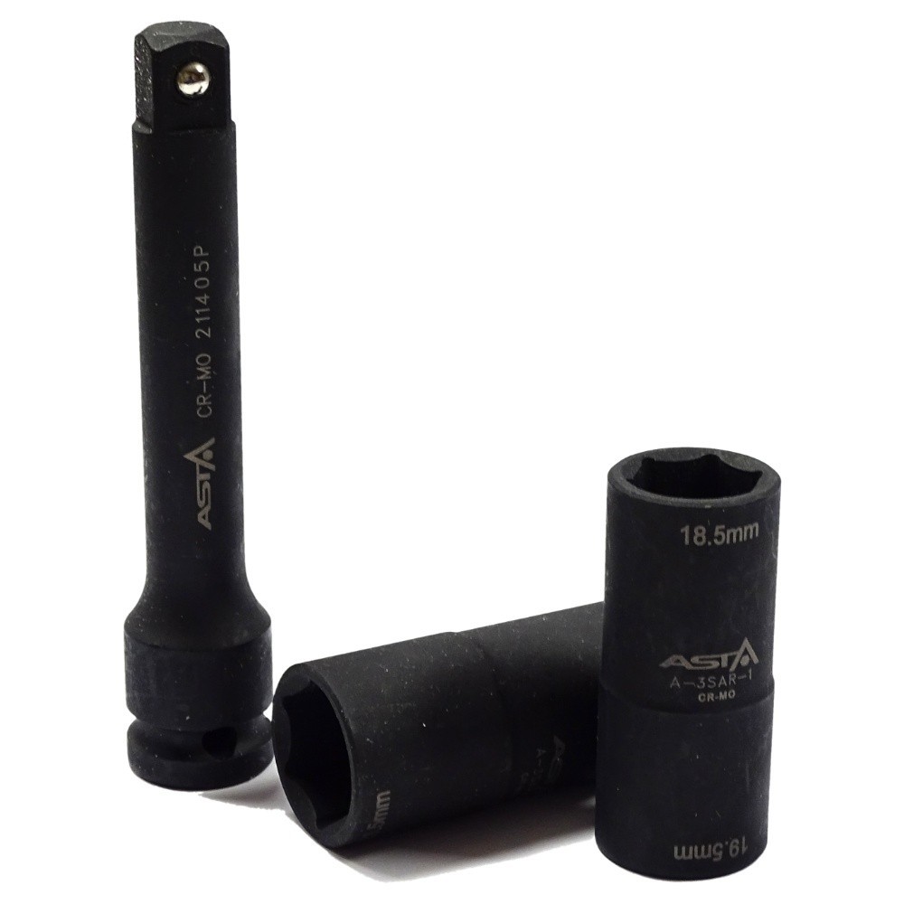 Vasos de impacto ALUFELG FORD 18,5/19,5/20,5/21,5mm + alargador 1/2' Asta - Imagen 9