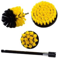 Cepillos de limpieza para taladro y destornillador, 4 piezas. +1/4' extensión