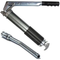 Pistola engrasadora profesional de 2 pistones, 400 ml, Asta