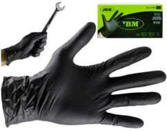 Guantes protectores de nitrilo L' 5,0 mil, juego. 100 uds. certificado CE