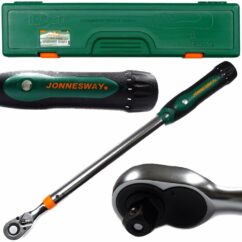 Llave dinamométrica de precisión 40-200 Nm 1/2' Certificado, Jonnesway