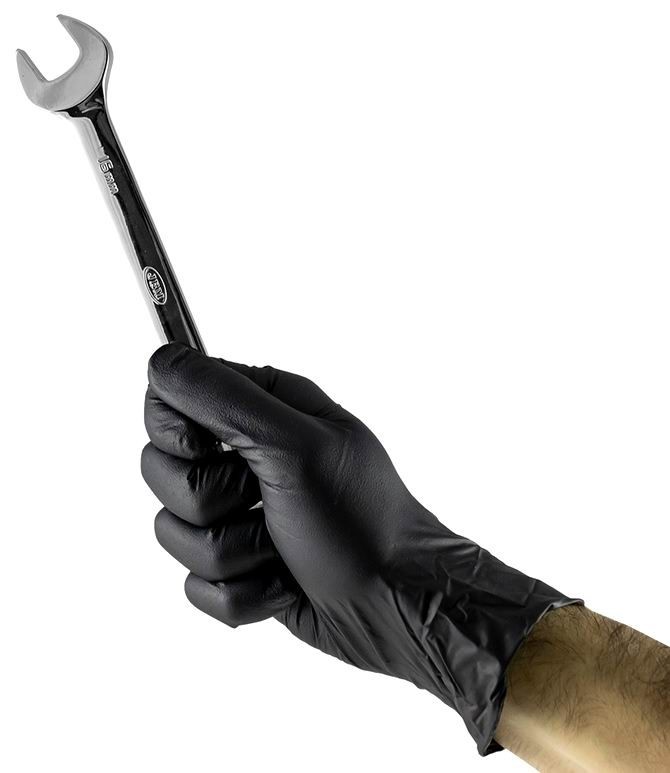 Juego de guantes protectores de nitrilo XL’ de 5,0 mil. 100 uds. certificado CE