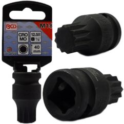 XZN LLAVE DE IMPACTO M18 ESTRIA 1/2' CR-Mo, BGS-Alemania