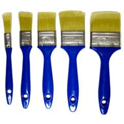 Pinceles para pintar ingleses planos, juego de 5 pinceles, 13-63 mm
