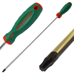 DESTORNILLADOR TORX MUY LARGO T10 510mm JONNESWAY CRMO
