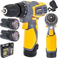 Atornillador inalámbrico 12V 2xAKU 1,5Ah / 25Nm LED, maleta