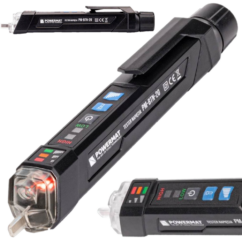 Probador medidor de voltaje sin contacto alarma 12V/48V-1000V, LED