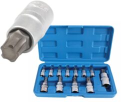 Llaves de vaso TORX 5 - acodadas, tipo TS 8-60, 12 elementos
