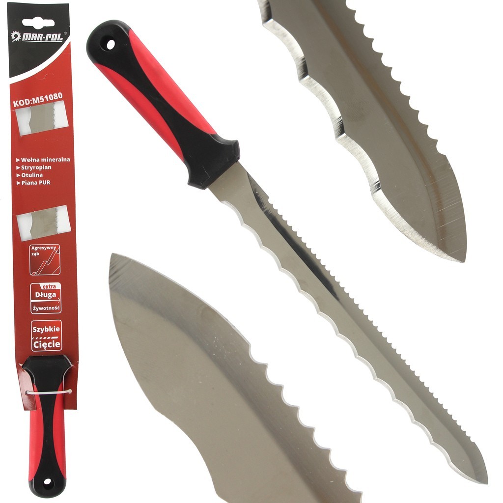 CUCHILLO PARA AISLAMIENTO DE LANA MINERAL DE POLIESTIRENO 280 mm