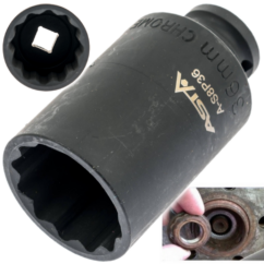 VASO DE IMPACTO 36mm BUJE VW SKODA 12 ÁNGULOS 1/2' Asta