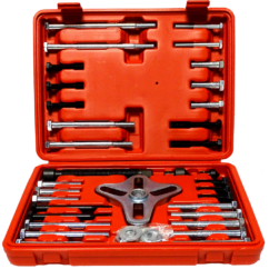 Extractor para bujes de rodamientos de ruedas de 2 y 3 cuadros. juego 46 piezas 30-100mm
