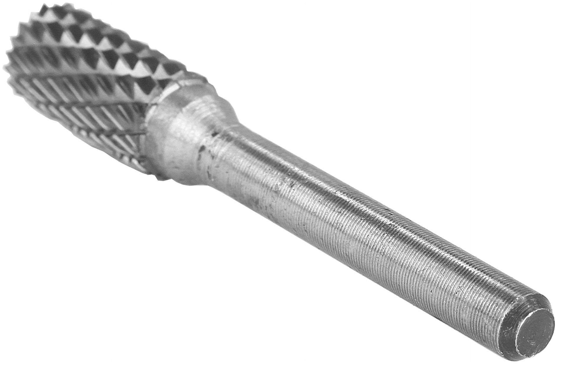 Fresa lima rotativa para metal acero A1020 10mm cilíndrica tungsteno - Imagen 3