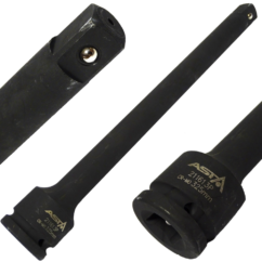 Extensión de impacto 3/4' 250mm CR-Mo, Fuerte, ASTA
